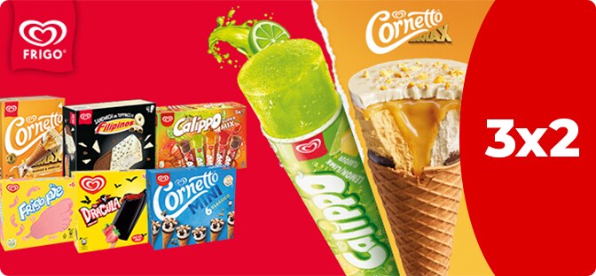 Promociones Cornetto, Frigo y Calippo en Dia.es